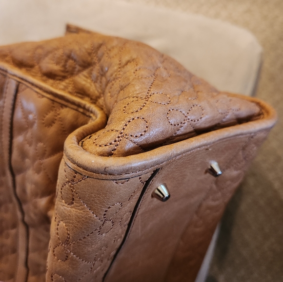 RARE! Anya Hindmarch London Luxe Satchel Handbag in Camel Leather - Picture 9 of 16